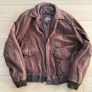 VINTAGE Wilson Dark Brown Bomber Jacket